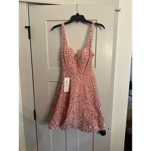 NEW Wear Your Love Pink Dress Party Homecoming Cocktail Holiday Dress